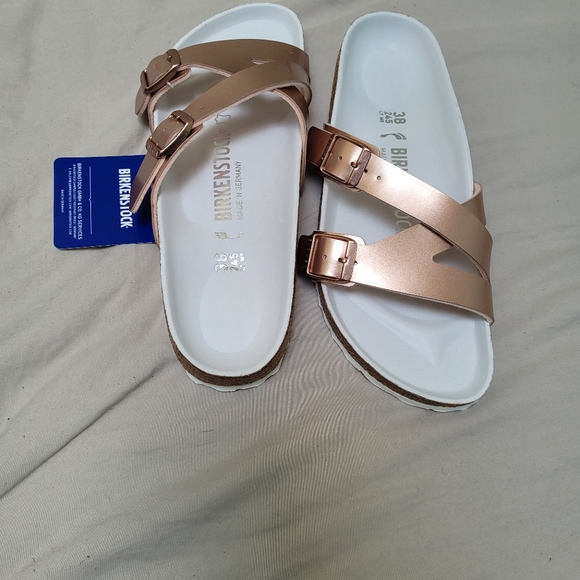 Birkenstock, size 38, metallic copper - Picture 1 of 8